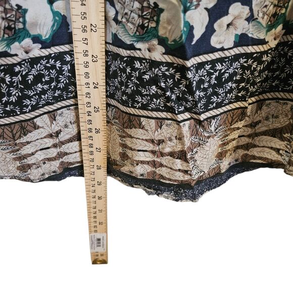 Bruno Mens Short Sleeve Button Shirt Hawaiian Tropical Floral - SIZE Large - Picture 3 of 7